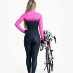 Macacão Ciclismo Feminino ZOOT-EKOI Pro Vélor — Manga Longa, Forro Espuma e UV