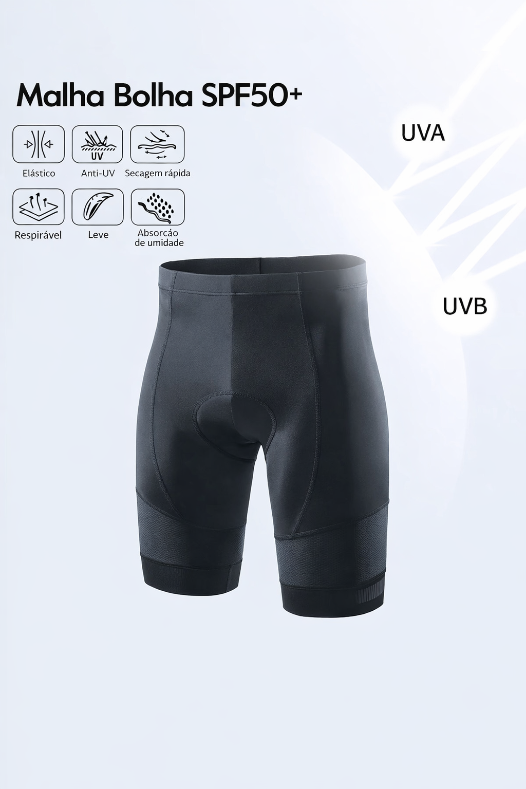 Bermuda de Ciclismo ZRSE com Forro Gel 5D – Conforto para Pedais Longos