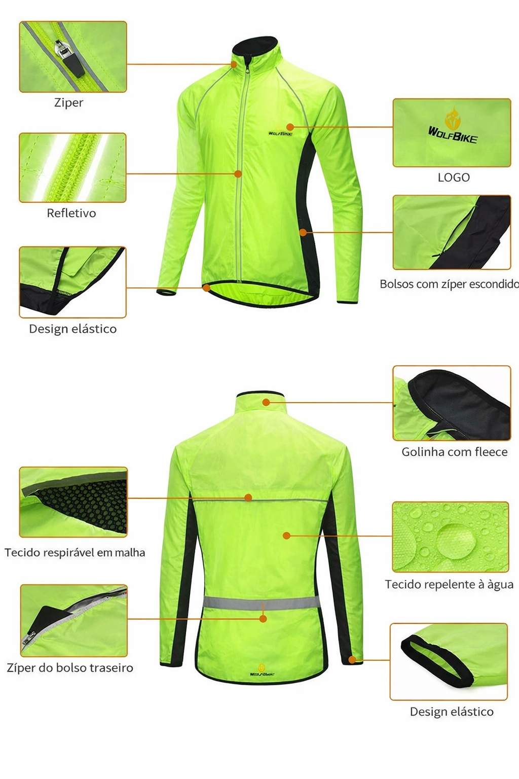 Jaqueta Corta-Vento WOSAWE