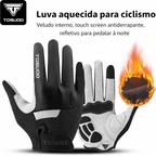 Luva Ciclismo Full Finger TOSUOD — Velvet Lining Térmico, Palma SBR e Touch Screen