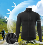 Jaqueta de Ciclismo Masculina WOSAWE BO284 – Corta Vento com Forro Fleece, Térmica e Refletiva