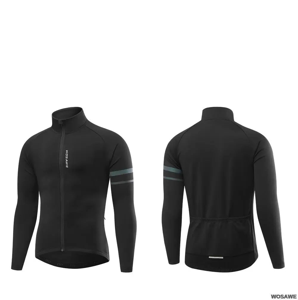 Jaqueta de Ciclismo Masculina WOSAWE BO284 – Corta Vento com Forro Fleece, Térmica e Refletiva