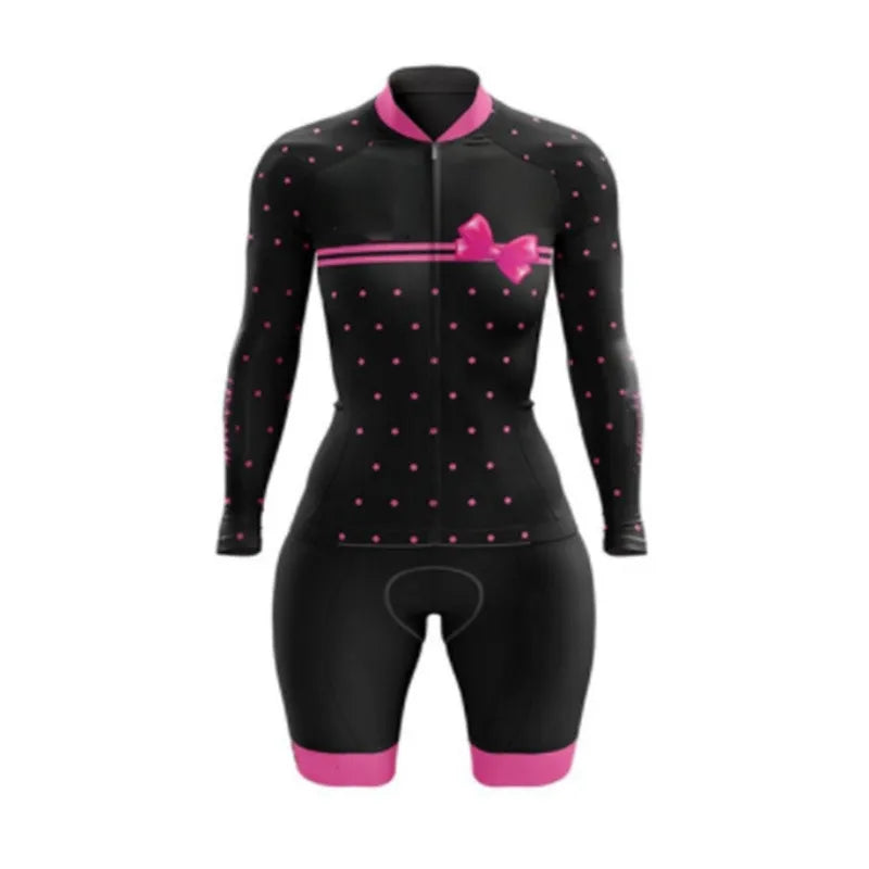 Conjunto de Ciclismo Feminino Manga Longa
