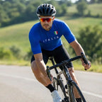 Camisa Ciclismo Masculino Tour Italia Vélor — Tecido Técnico Respirável e Corte Race-Fit