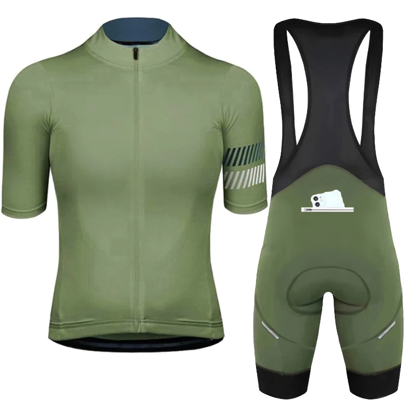 Conjunto de Ciclismo Personalizado PHTXOLUE 2025 – Jersey + Bretelle Unissex, Respirável, Proteção UV e Forro GEL 19D