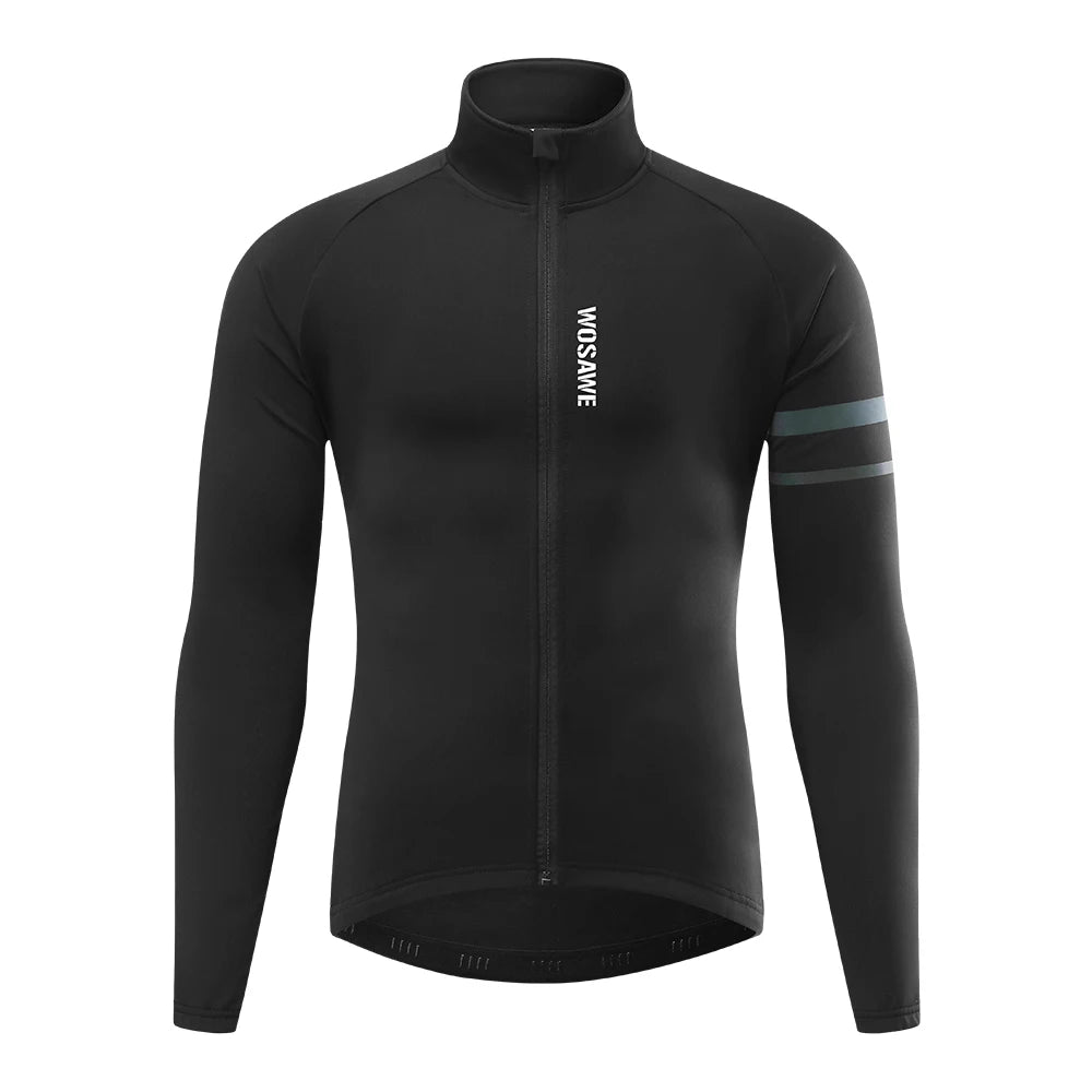 Jaqueta de Ciclismo Masculina WOSAWE BO284 – Corta Vento com Forro Fleece, Térmica e Refletiva