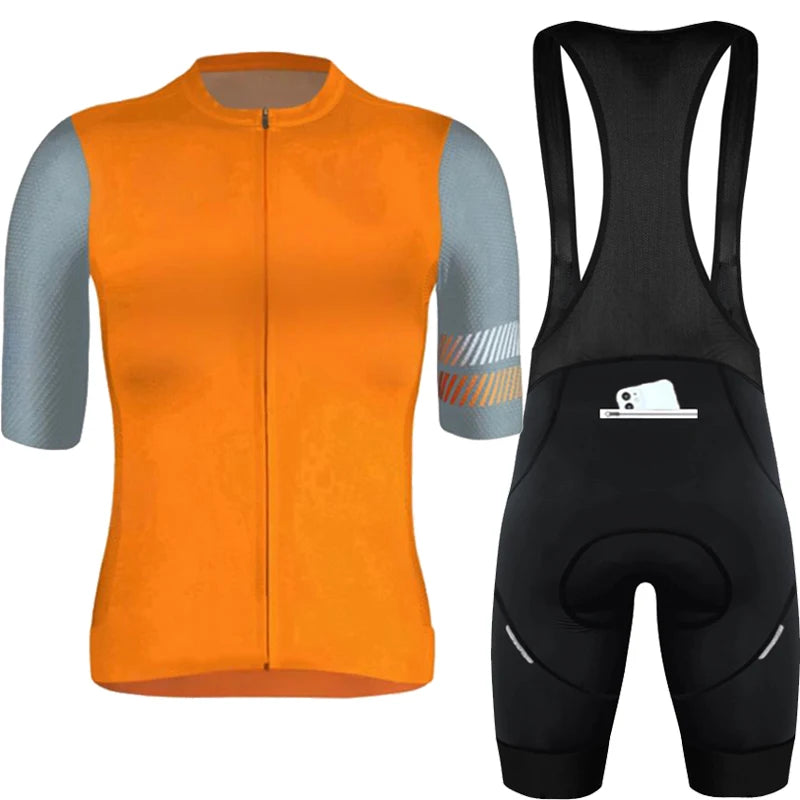 Conjunto de Ciclismo Personalizado PHTXOLUE 2025 – Jersey + Bretelle Unissex, Respirável, Proteção UV e Forro GEL 19D
