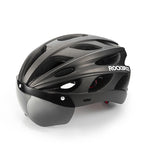 Capacete de Ciclismo ROCKBROS TT-16 — Viseira Magnética, Integrally Molded e Certificado CE