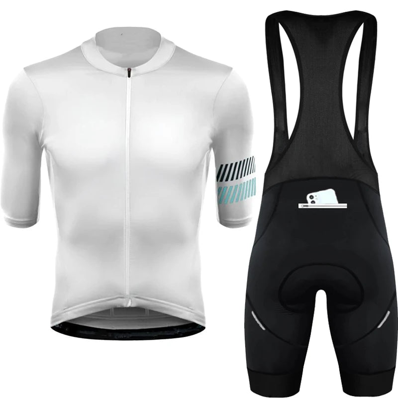 Conjunto de Ciclismo Personalizado PHTXOLUE 2025 – Jersey + Bretelle Unissex, Respirável, Proteção UV e Forro GEL 19D