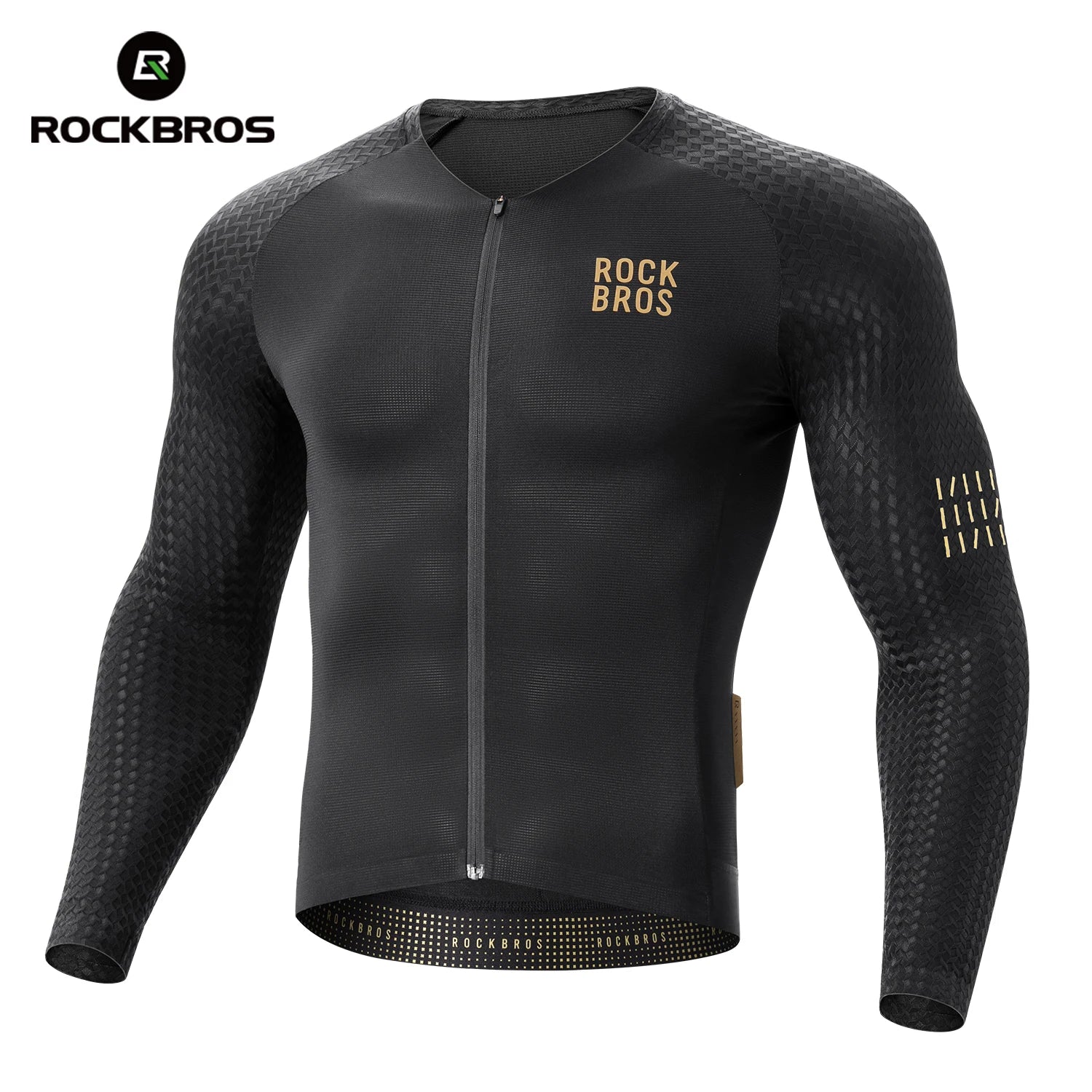 Camisa de Ciclismo ROCKBROS YDCX008 – Manga Longa, Respirável, Corta-Vento e Quick Dry