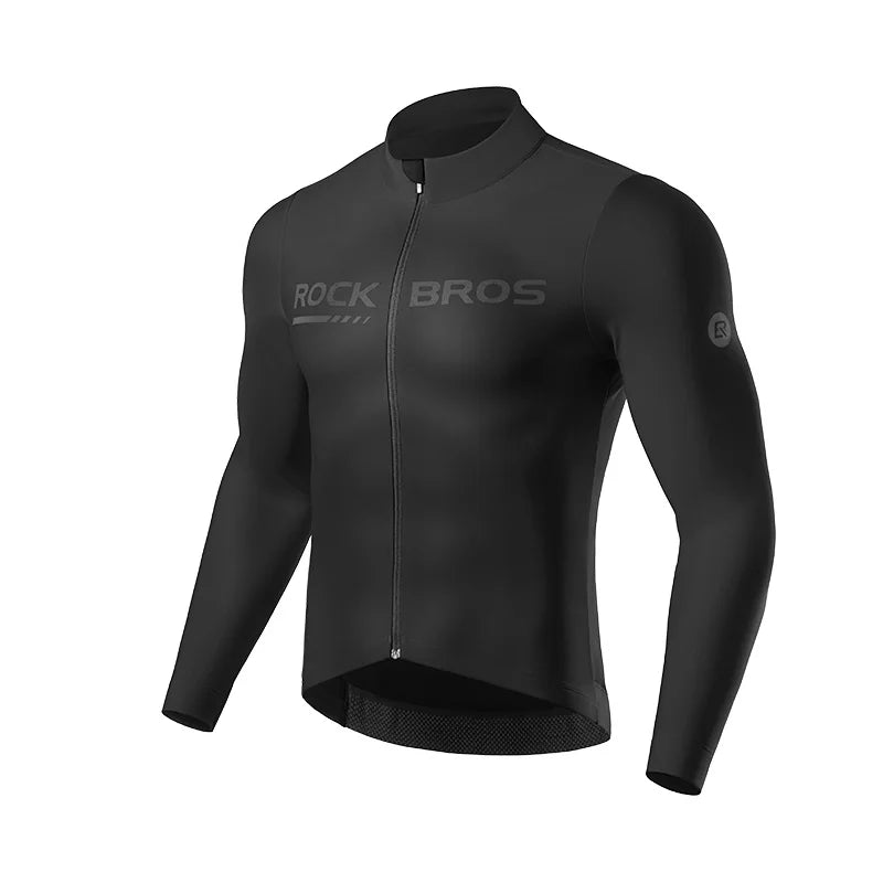 Jaqueta Ciclismo ROCKBROS Fleece Térmico Unissex — Corta-Vento e Ventilação Traseira