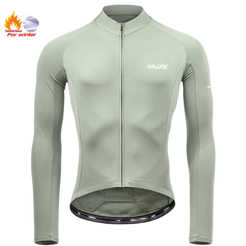 Camisa de Ciclismo Masculina de Inverno RAUDAX – Fleece Térmico Profissional