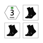 Meias Ciclismo Cano Alto Kit 3 Pares – Conforto e Performance