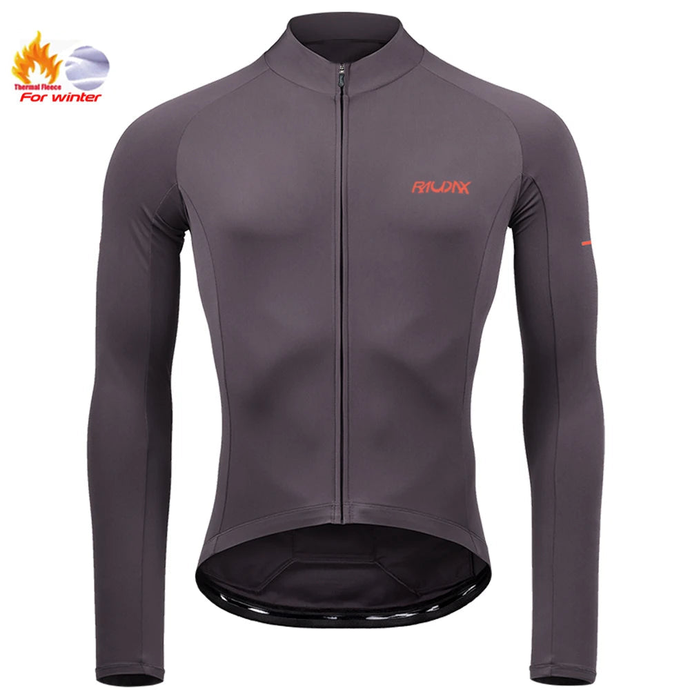 Camisa de Ciclismo Masculina de Inverno RAUDAX – Fleece Térmico Profissional