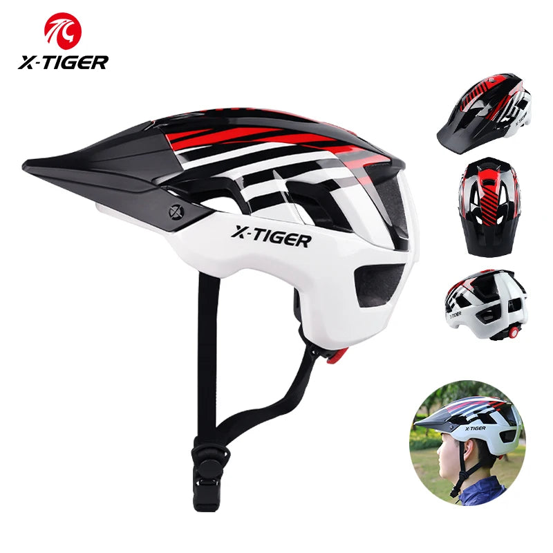 Capacete de Ciclismo X-TIGER TK-14 – Leve, Aerodinâmico e Certificado CE