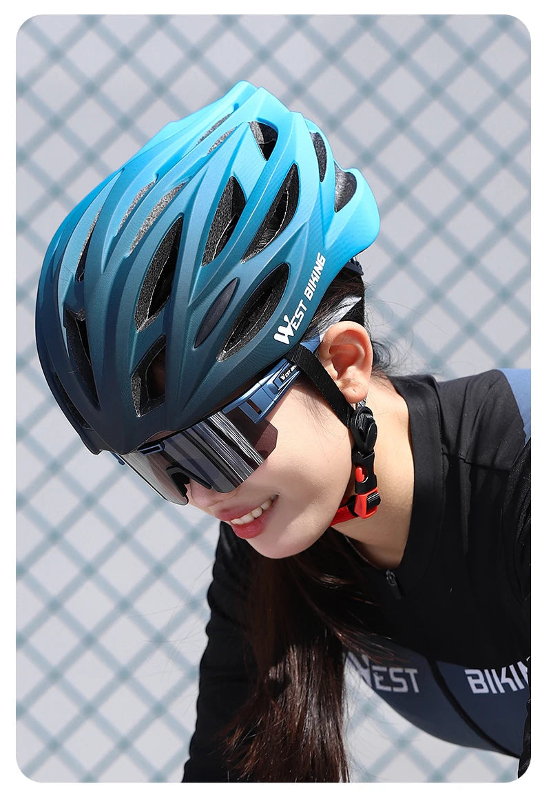Capacete de Ciclismo West Biking Ultralight – Integrally Molded, Leve e Confortável