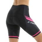 Bermuda de Ciclismo Feminina X-TIGER – Shorts com Forro 3D em Gel, Respirável, Proteção UV e Lycra