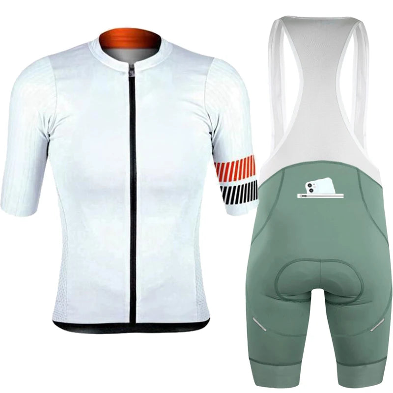 Conjunto de Ciclismo Personalizado PHTXOLUE 2025 – Jersey + Bretelle Unissex, Respirável, Proteção UV e Forro GEL 19D