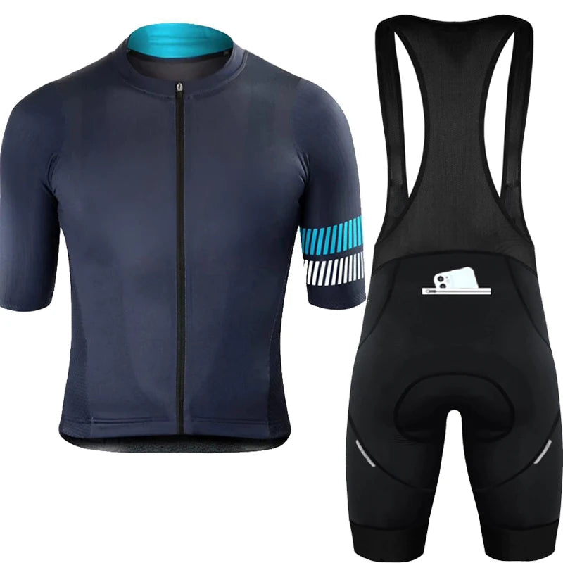 Conjunto de Ciclismo Personalizado PHTXOLUE 2025 – Jersey + Bretelle Unissex, Respirável, Proteção UV e Forro GEL 19D