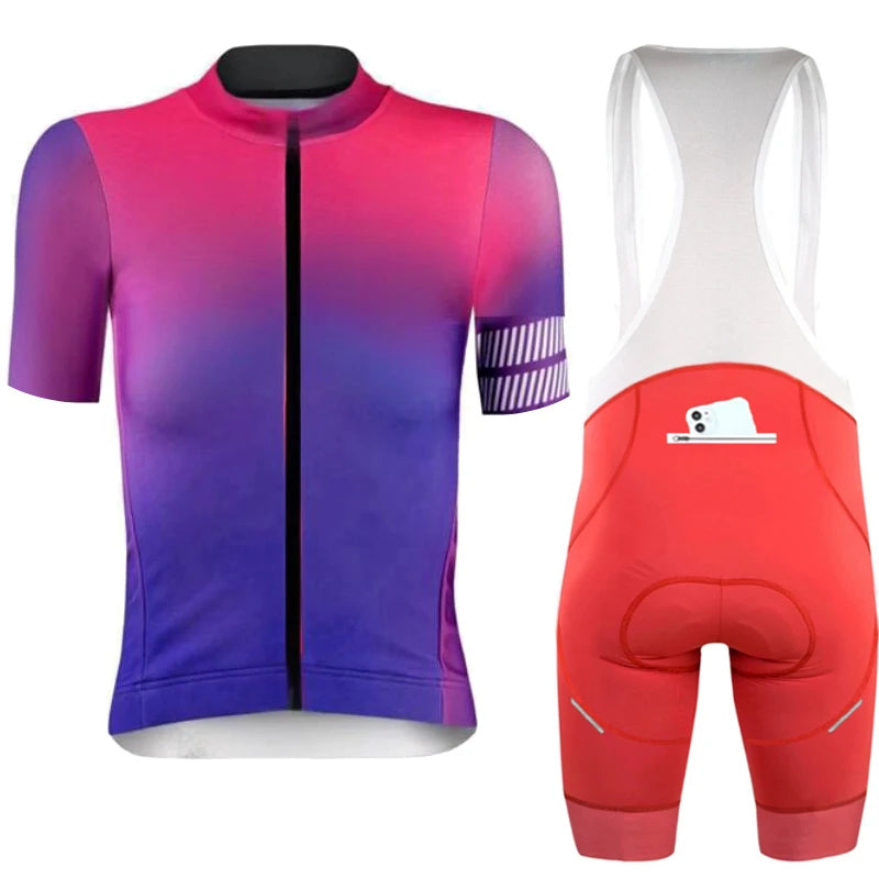 Conjunto de Ciclismo Personalizado PHTXOLUE 2025 – Jersey + Bretelle Unissex, Respirável, Proteção UV e Forro GEL 19D