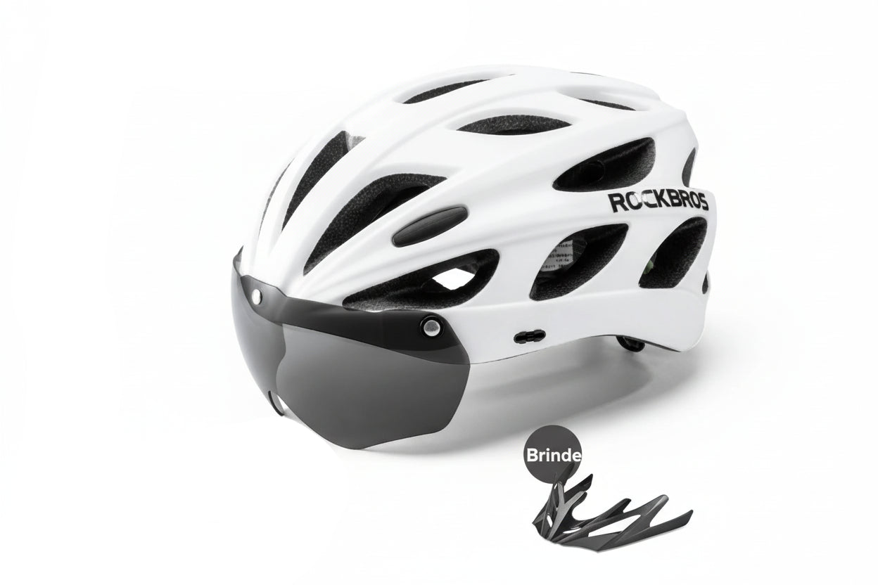 Capacete de Ciclismo ROCKBROS TT-16 – Integrally Molded, Leve e Certificado CE