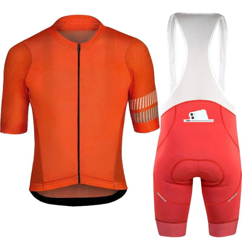 Conjunto de Ciclismo Personalizado PHTXOLUE 2025 – Jersey + Bretelle Unissex, Respirável, Proteção UV e Forro GEL 19D