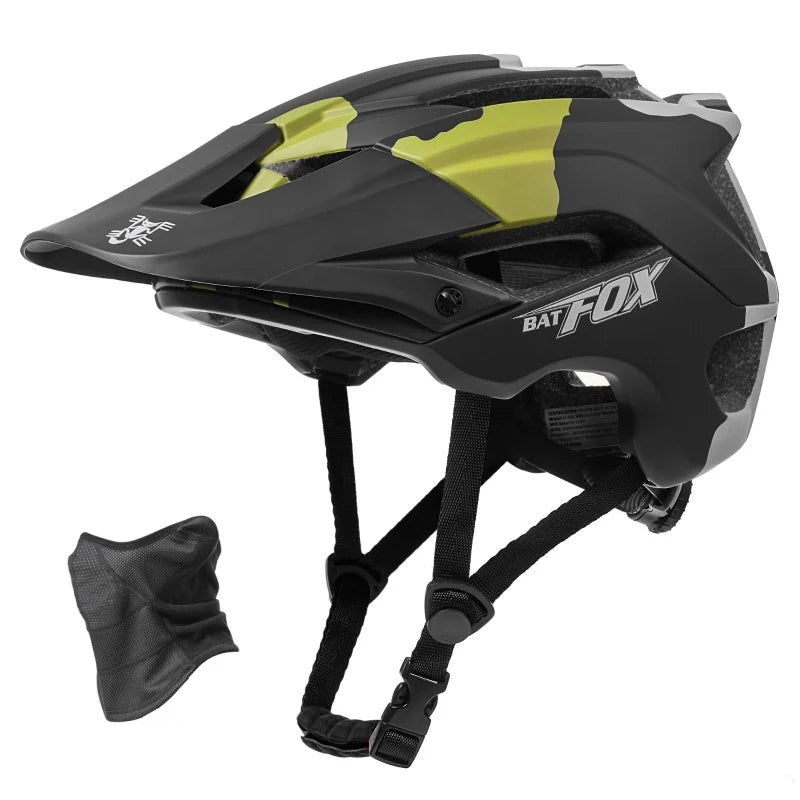 Capacete de Ciclismo BATFOX SpeedRide – Integrally Molded, Ultraleve e com Viseira