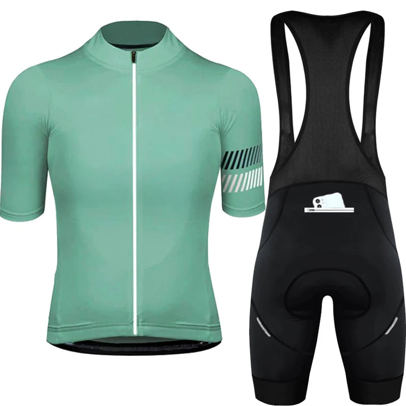 Conjunto de Ciclismo Personalizado PHTXOLUE 2025 – Jersey + Bretelle Unissex, Respirável, Proteção UV e Forro GEL 19D
