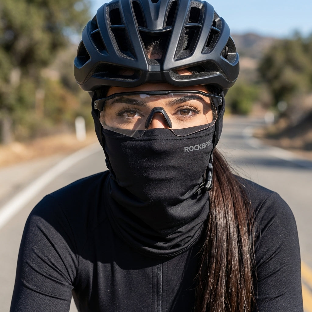 Balaclava Ciclismo Ice Silk Unissex— Proteção UV, Toque Gelado e 5 Formas de Uso