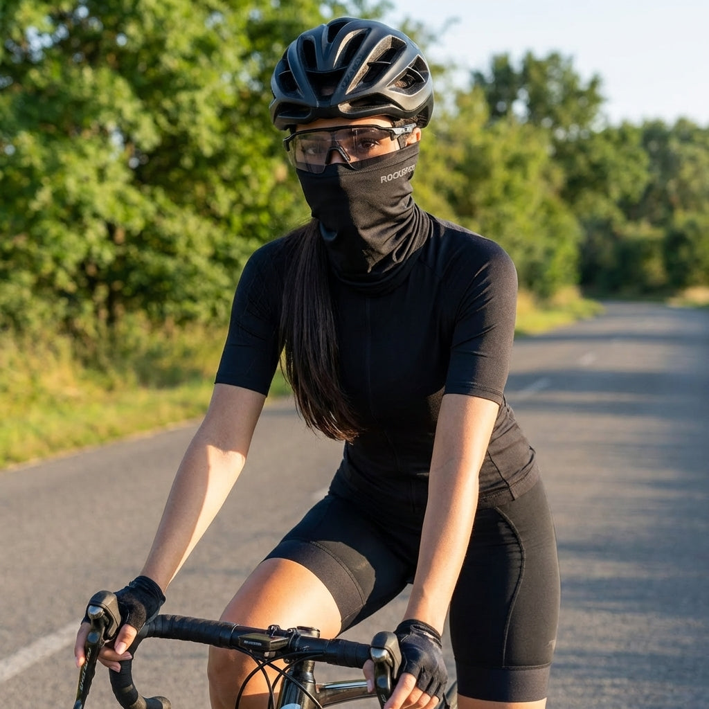 Balaclava Ciclismo Ice Silk Unissex— Proteção UV, Toque Gelado e 5 Formas de Uso